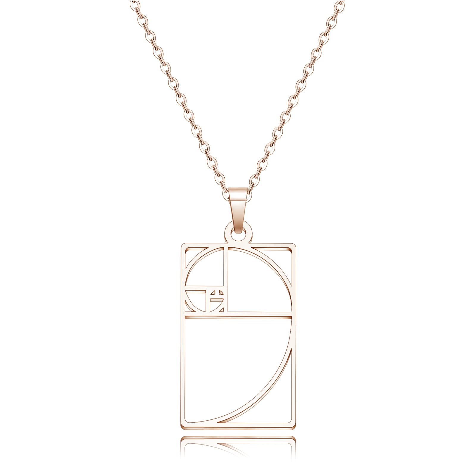 Mathematics Jewelry Geometic Necklaces Earrings Fibonacci Sequence Ratio Symbol Pendant Necklace Earrings Teachers Gifts