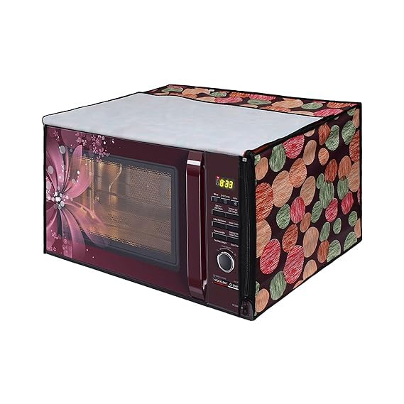 Lithara Printed Waterproof Microwave Oven Cover for Panasonic 27 Litre Convection Microwave Oven NN-CT654M | Sams66 (Multicolor)
