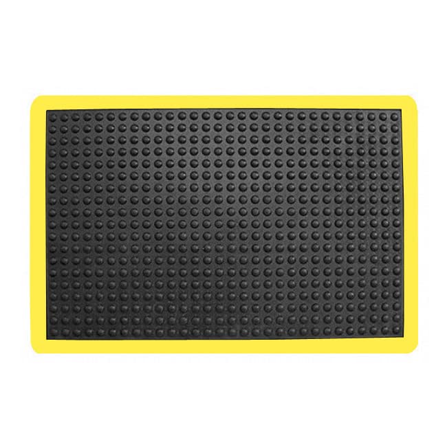Vivol Tappetino ergonomico 60 x 90 cm nero giallo antiscivolo antiaffaticamento