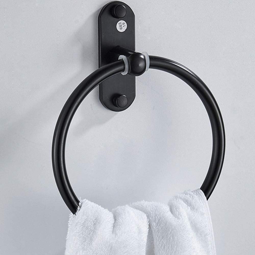 Toallero Toallero Espacio Creativo Aluminio Toalla de baño Minimalista Durable Toallero Negro Impermeable Toalla Toallero Toallero/Negro