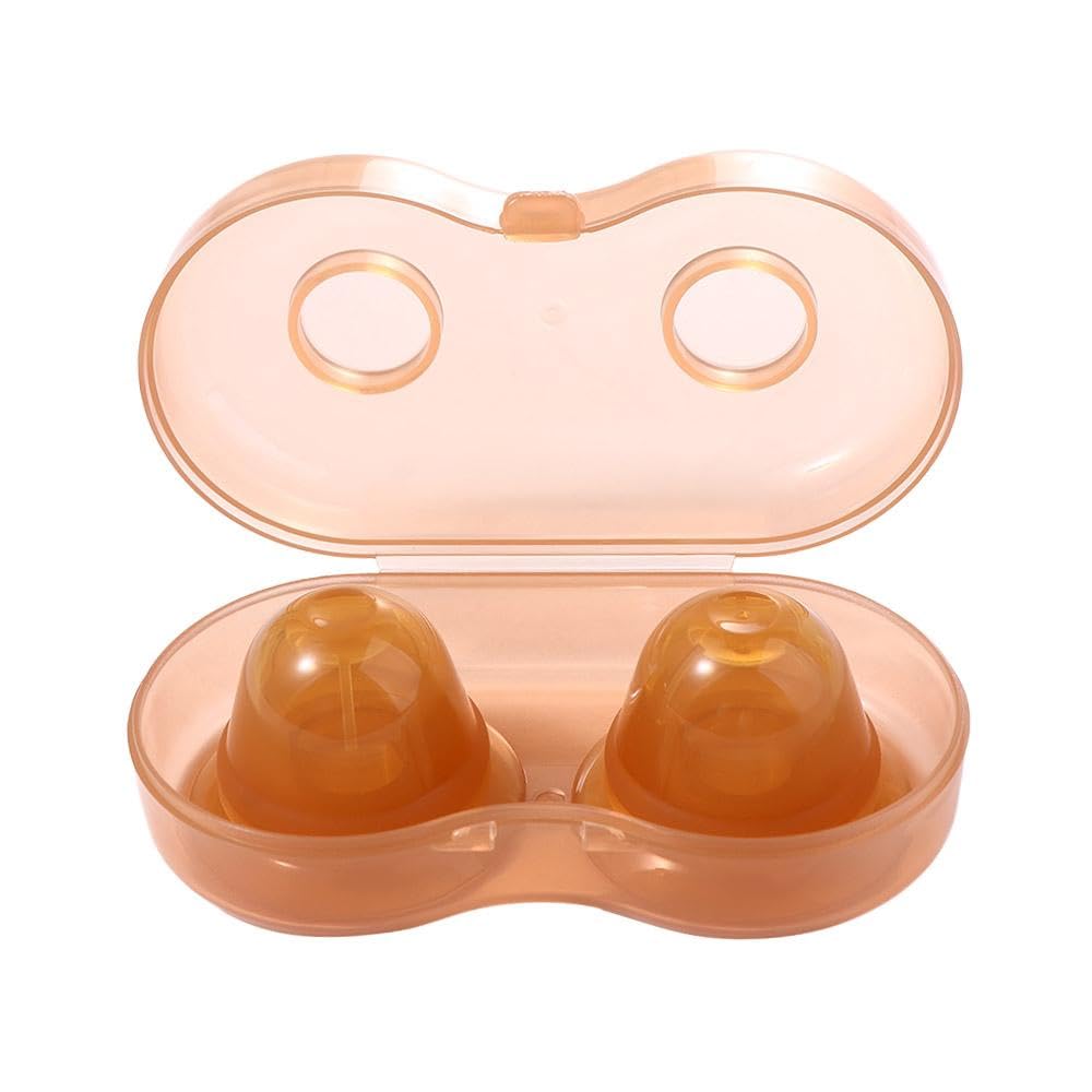 Silicone Nipple Corrector for Flat Inverted Nipples, Women Invisible Nipples Nipples Aspirator Puller(Champagne)