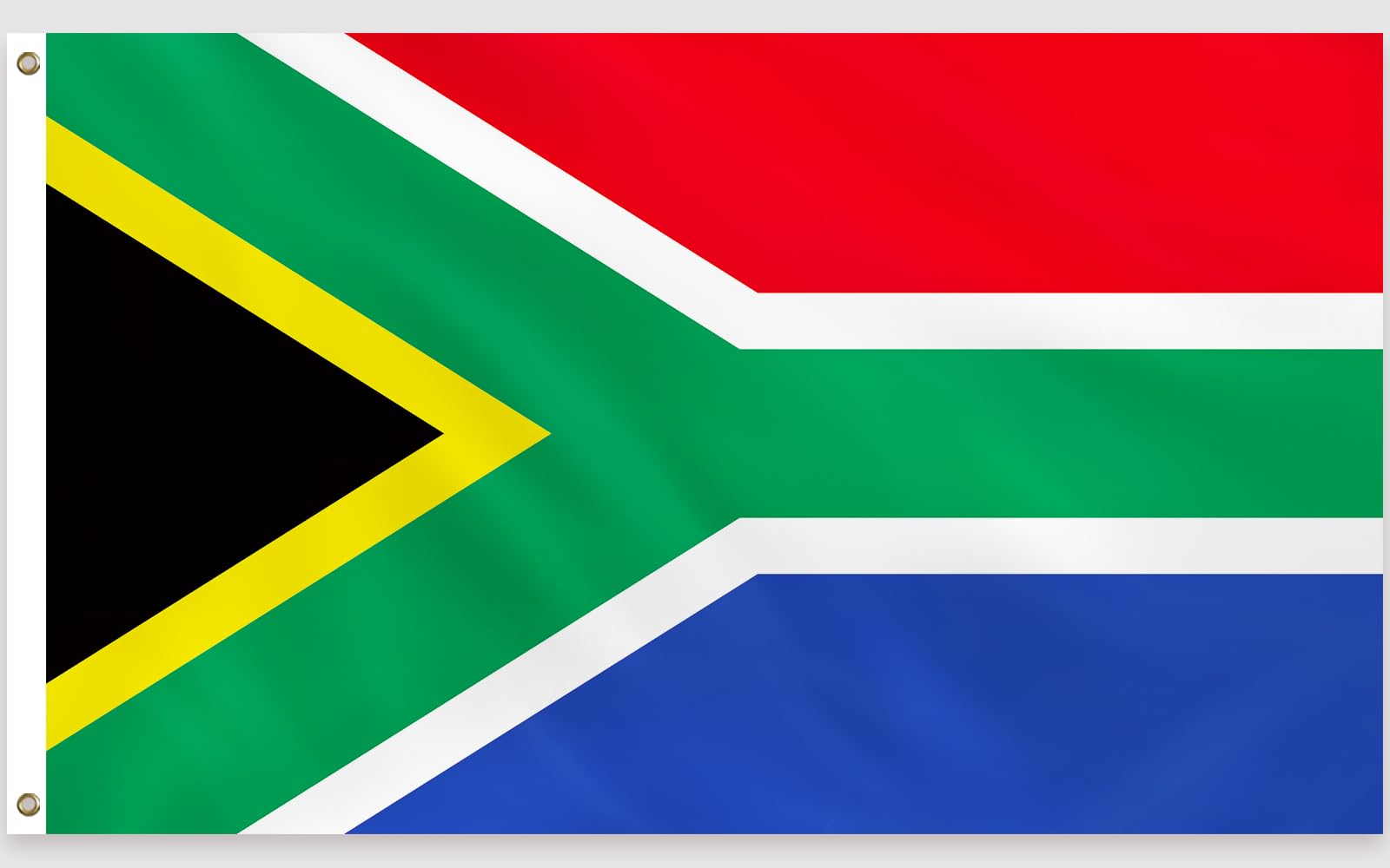 PartyYaa South African Flag, 5ft x 3ft South African Flag for Party Decorations Single Side with 2 Brass Eyelets, Waterproof