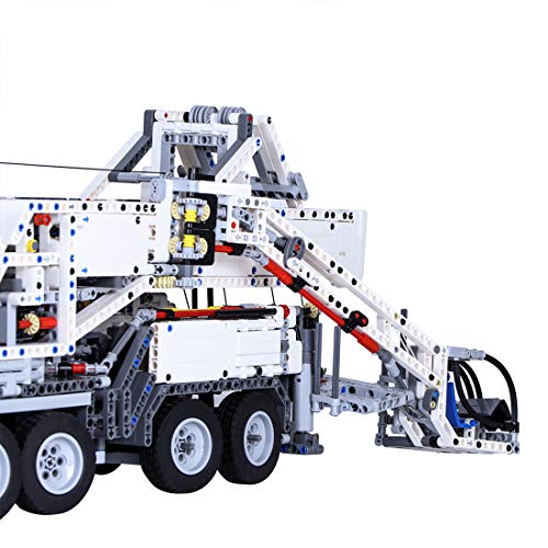 Seasy Technik Kran LKW Bausteine, Technik Mobiler Schwerlastkran mit Fernbedienung, 7692 Klemmbausteine, Kompatibel mit… – Bild 6