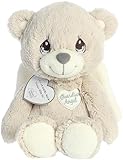 Aurora® Inspirational Precious Moments™ Guardian Angel Bear Stuffed Animal - Cherished Memories - Enduring Comfort - Off-White 12 Inches