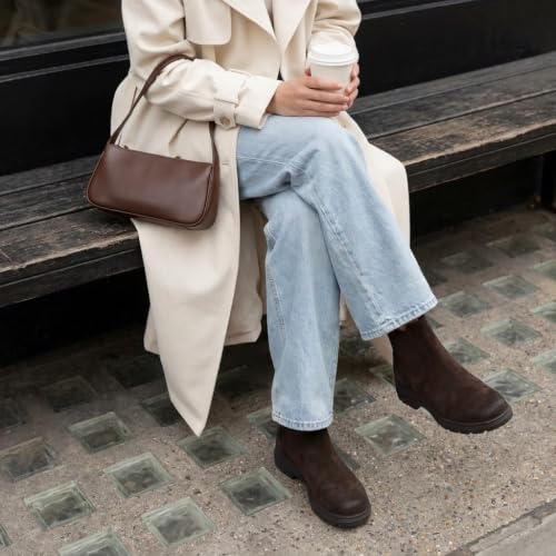 Image of CUSHIONAIRE Britain Genuine Suede Chelsea Ankle Boots for Women