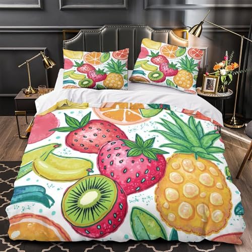 Housse de couette microfibre inaltérable 260x220 imprimé 3D - 2