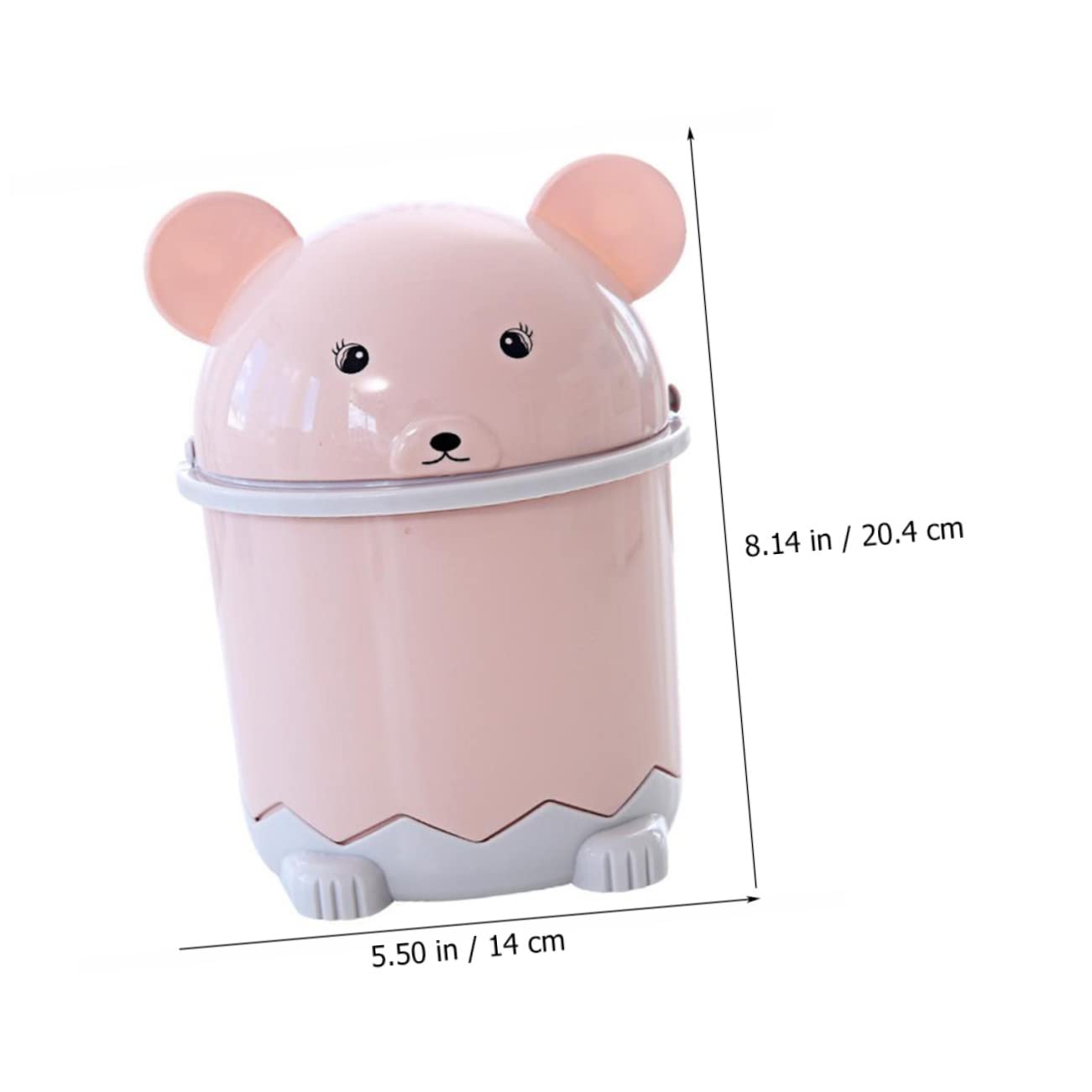 MAGICLULU 3pcs Mini Desk Trash Can Sturdy Recycle Bin Lid for Office Bathroom Desk