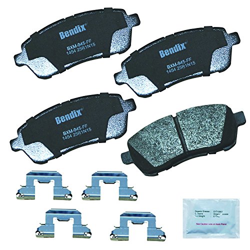 Bendix Priority1 CFM1454 Semi-Metallic Front Brake Pads for Ford Fiesta 2019-2011, Fiesta Ikon 2011, Figo 2020-2016, Mazda 2 2015