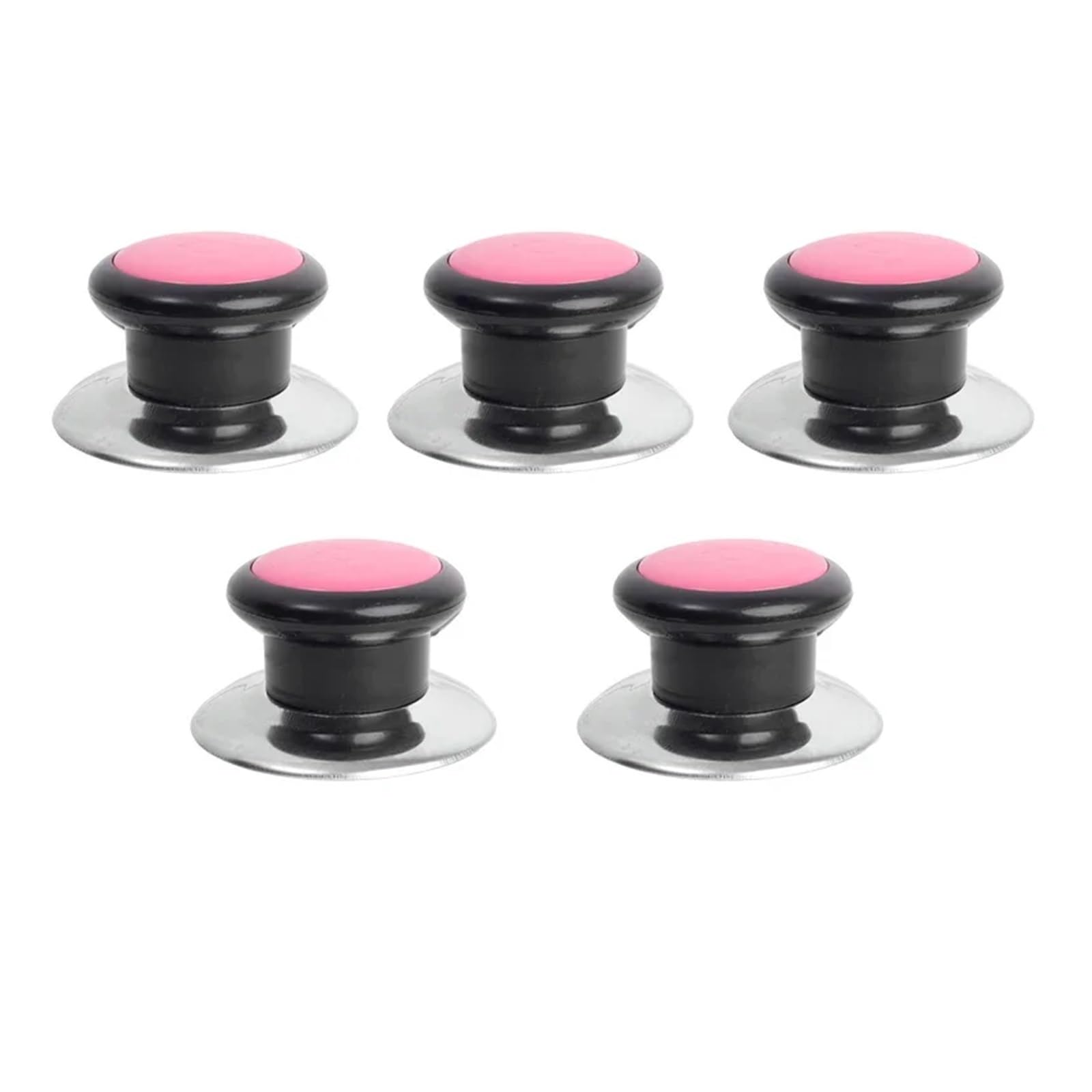 Yangshe Pink 10Pcs 3 Pot Lid Handle Replacement Parts Kitchen Cookware Grip Accessories For Glass Steel & Silicone Lids(Pink 10Pcs)