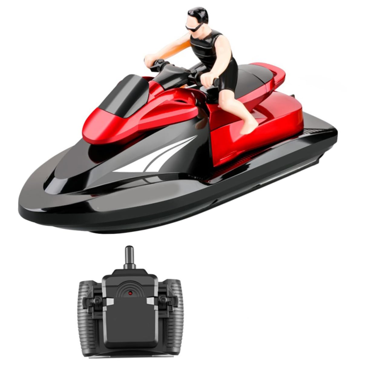 Abaodam Barco RC Rápido 2, 4 GHz 1 Pieza Abs Rojo Juguete Teledirigido