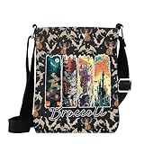 WSNANG ファンタジーノベル クエスト スクワッド ブロッコリー 猫風 ジッパー メッセンジャー バッグ ドラゴン ライダー 恋人 ギフト, ブロッコリーキャット, モダン