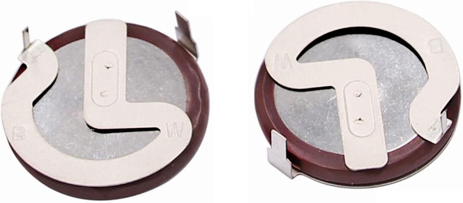 SixBuys 2Pcs Remote Key Fob Rechargeable Battery 3V 20mah