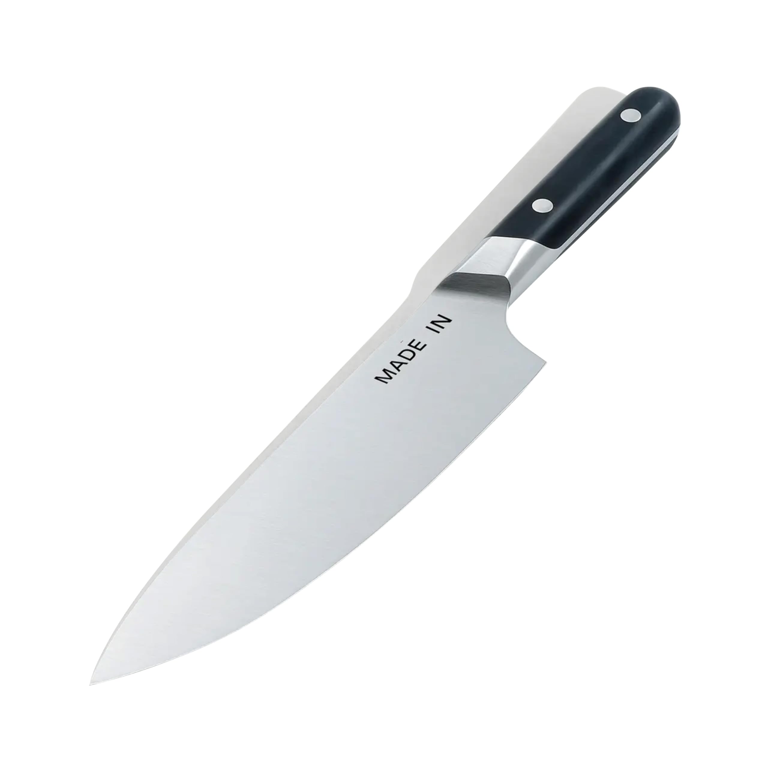 Made In Cookware - 8" Chef Knife - Crafted in France - Full Tang With Truffle Black Handle