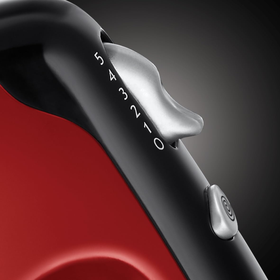 Russell Hobbs Sbattitore Elettrico Rosso - 5 impostazioni di velocità e Funzione turbo - 2 fruste e ganci per impastare lavabili in lavastoviglie, Posizione di parcheggio verticale, Desire 24670-56