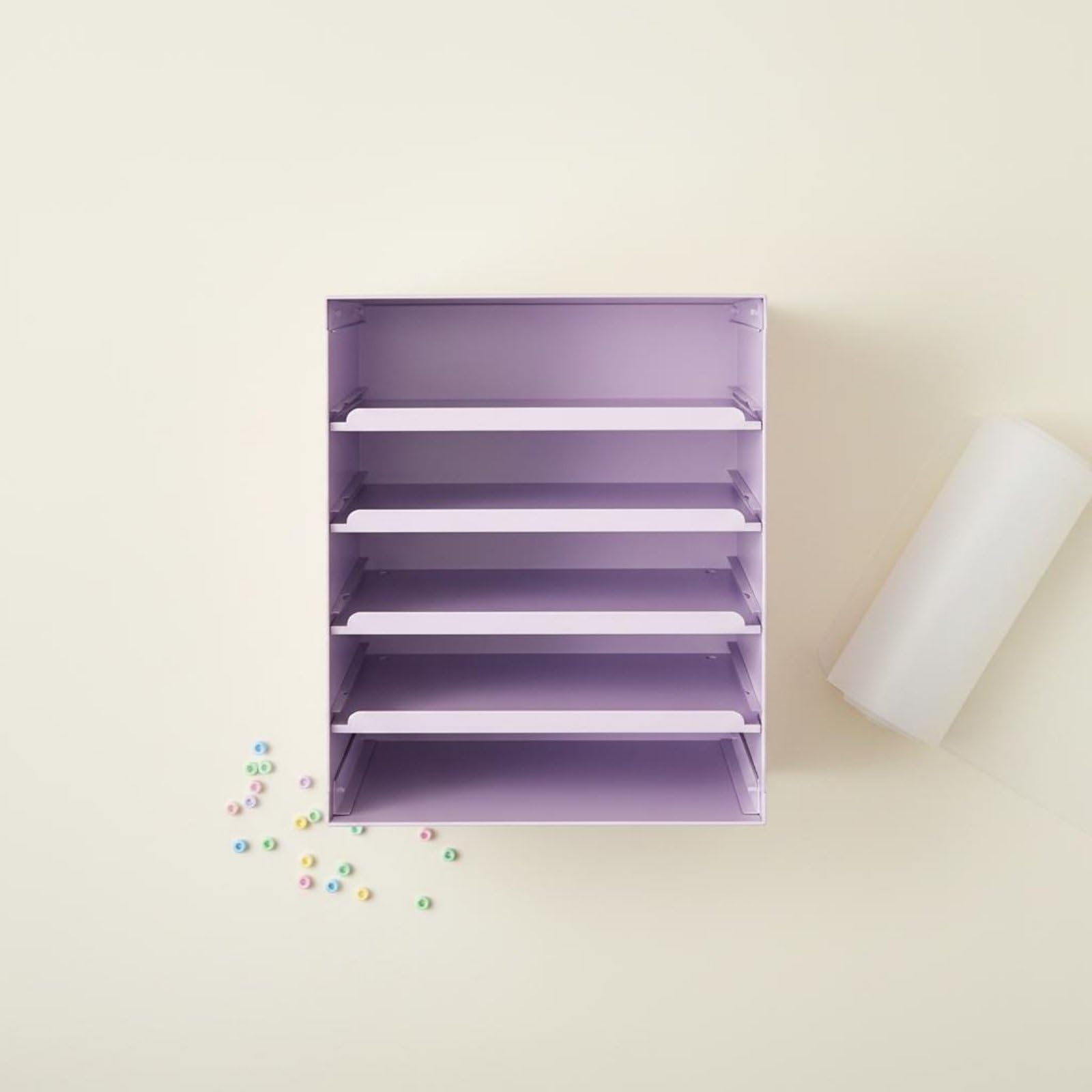 Baoblaze Cassetto Organizer da Scrivania Cassettiera per Cancelleria E Perline Forte E Stabile in Acciaio al Carbonio Adatto per Hobby, Rosa Ciliegio