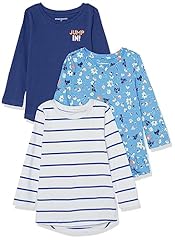 Blue/Light Blue Floral/White Stripe