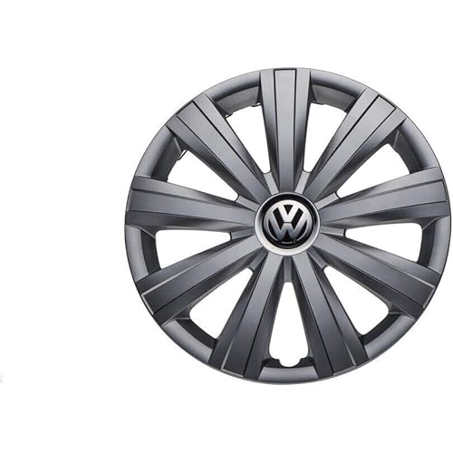 Genuine OEM VW Single Hubcap Jetta-Sedan 2011-2014, Cover Fits 15-Inch Wheel, 5C0-601-147-QLV