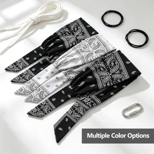 Image of DRESHOW 6 PCS Adjustable Headbands for Women Knotted Headbands Elastic Non-Slip Fashion Hair Bands for Workout Sports Running Yoga
