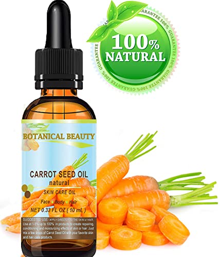 Botanical Beauty Carrot Seed Oil Natural Cold Pressed Carrier Oil 10 ml
