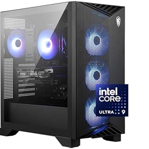 MSI Escritorio para juegos Aegis R2 AI: Intel Core Ultra 9 285, Geforce RTX 5070Ti, 32GB DDR5, 2TB M.2 NVMe SSD, refrigeración por aire, USB tipo C, listo para VR, Window 11 Home: C2NVR9-1452US