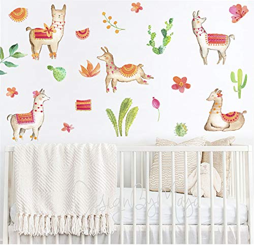 llama themed baby room