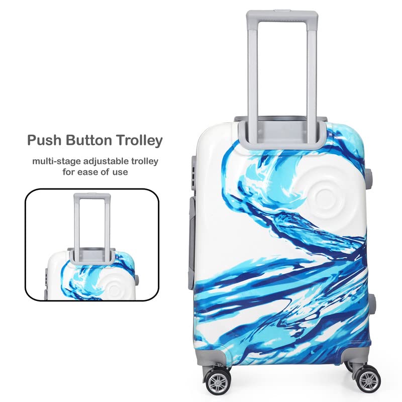 Image of Polo Class 2Pc Set Trolley Bag (24 /28 inch)-Light Blue
