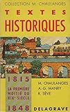 textes historiques pdf  Textes Historiques 1815 -1848 la première moitié du XIX e siècle