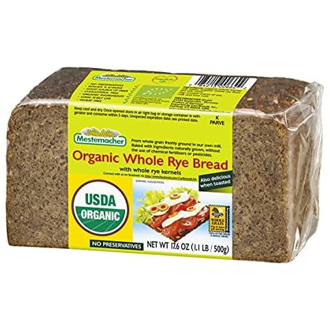 Mestemacher Brot, drei Körner Roggen alle organischen 17.6 Unzen. Pakete (12 Stück) Cover