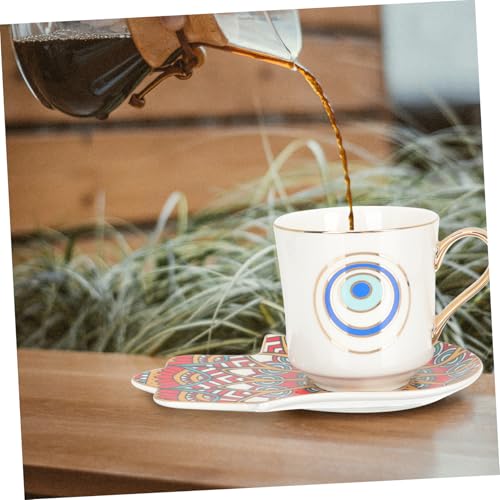 Tasse à thé multi usage en céramique pour maison et café design œil - 6