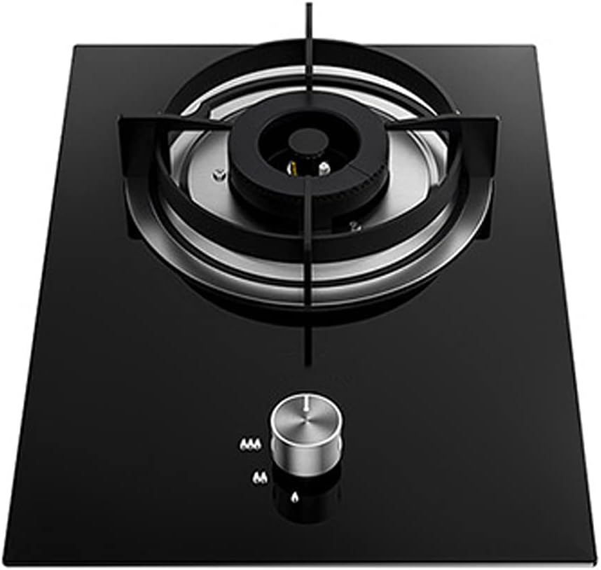 Gas Cooktop 18" Lpg/Ng Gas Hob Stovetop, 5Kw Tempered Glass Panel Single Burner Gas Stove Cooktop (Liquefied petroleum gas) ()