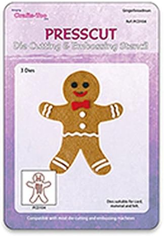 Card Felt & Fabric Die Cutting & Embossing Stencil GINGERBREAD MAN 5pc
