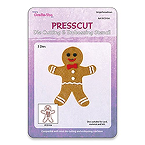 Card Felt & Fabric Die Cutting & Embossing Stencil GINGERBREAD MAN 5pc