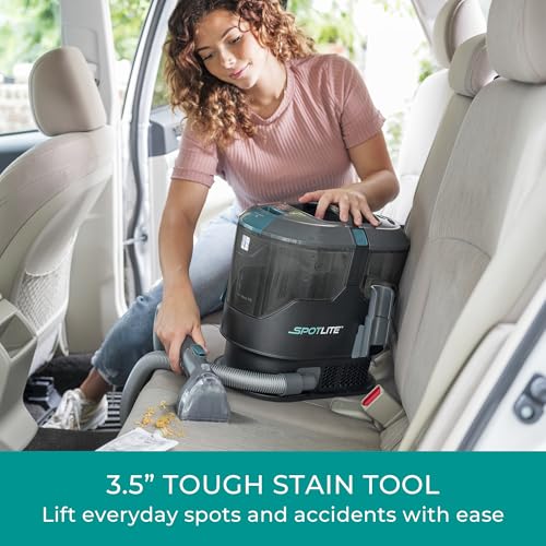 Image of Kenmore KW2001.01 Upgrade SpotLite Portable Carpet Spot Cleaner & Pet Stain Remover, 17Kpa Powerful Suction with Versatile Tools for Upholstery, Couches, Car and Auto Detailer, Black