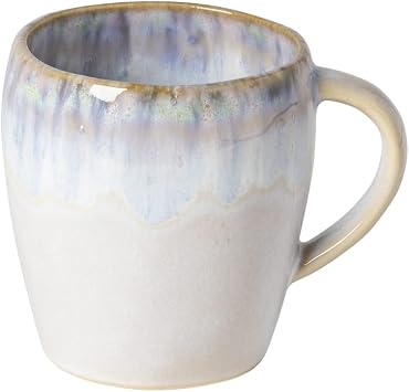 Costa Nova Ceramic Stoneware 15 oz. Mug - Brisa Collection, Ria Blue | Microwave & Dishwasher Safe Dinnerware | Food Safe Glazing | Restaurant Quality Drinkware