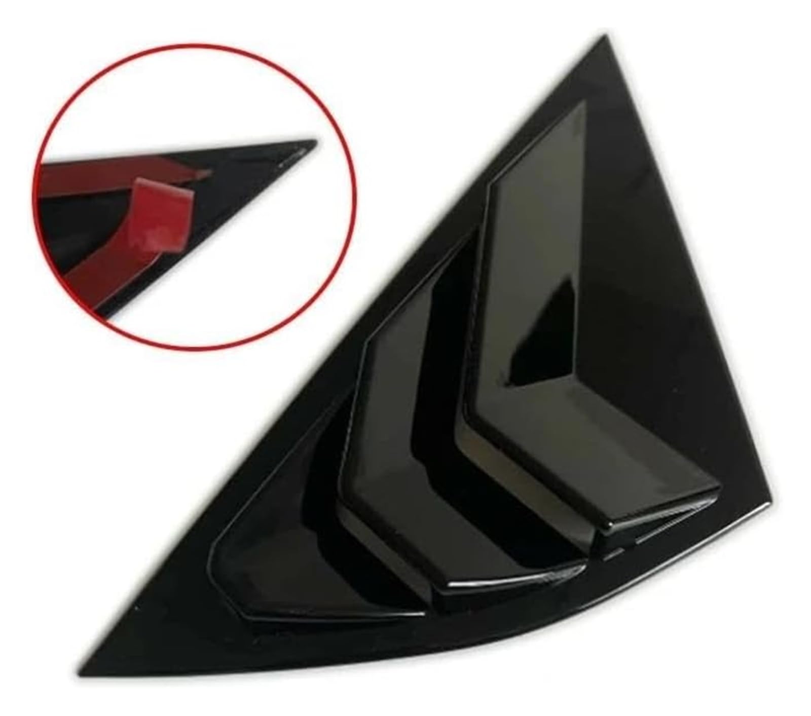 Rear Window Canards Canards 2Pcs Car Rear Side Window Scoop Louvers Cover