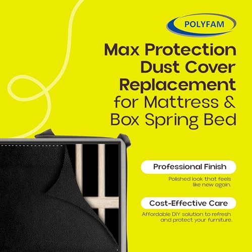 Image of Bed Dust Cover - Cambric - Bottom Cloth /Replacement Fabric for Underside of Mattress Box Spring or Foundation (T, TXL, F, Q, K, CK)