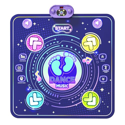 IJSDNVJNDX Diseño de Alfombra de Baile Electrónica Inalámbrica con Bluetooth, Juguete Musical para Niños, Manta de Plástico para Pista de Baile, para Cumpleaños.