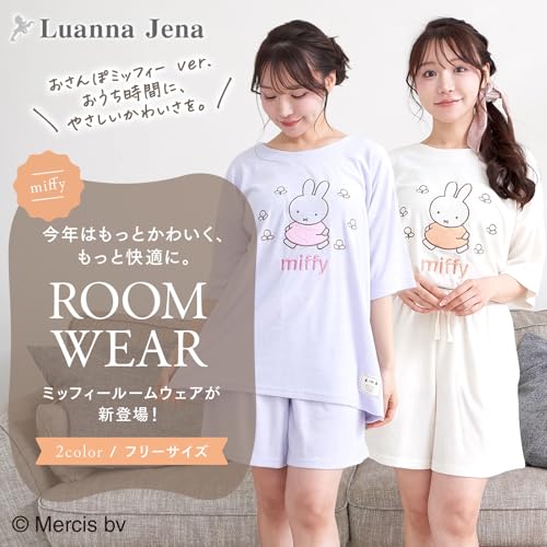 LuannaJena（ルアンナジェナ）『夏用レディースパジャマセット半袖×七分丈パンツ』