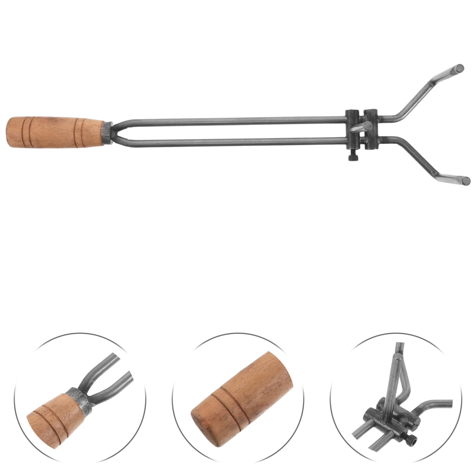 Pinzas para Crisol de Acero al Carbono 43 Cm, Herramienta para Fundir Oro y Plata, Aptas para Hornos de Fundición en Joyería, Pinzas de Fuego Resistentes a Altas Temperaturas