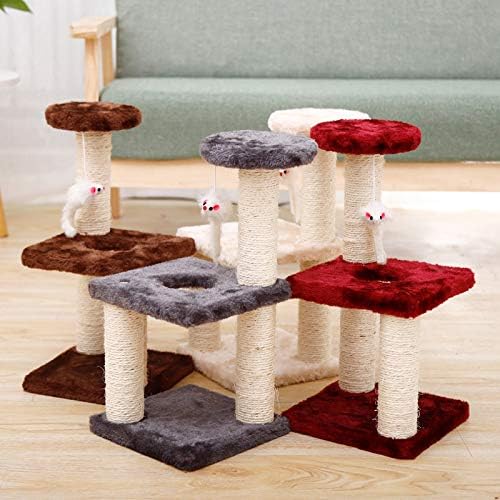 Miniatura 7 de Rascador de gato con marco de escalada, poste rascador para gato, juguete de molienda, cuerda de sisal, árbol de gato, gatito, patio de recreo,