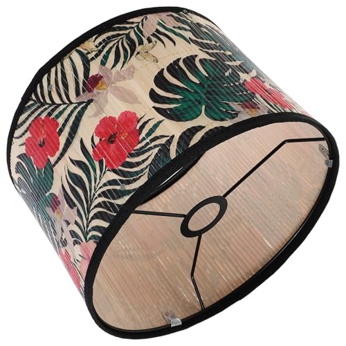Abat-jour suspendu en bambou Healvian style vintage pour plafonnier de salon