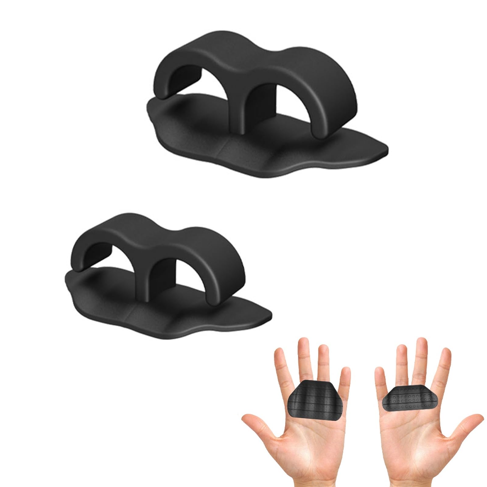 2 Pcs T- grip golf Golf Club Training Aid, Comfortable Grip Pad for Swing Practice, Golf Training Aid for Men, Golfs Accessories(Black, Large&Small)