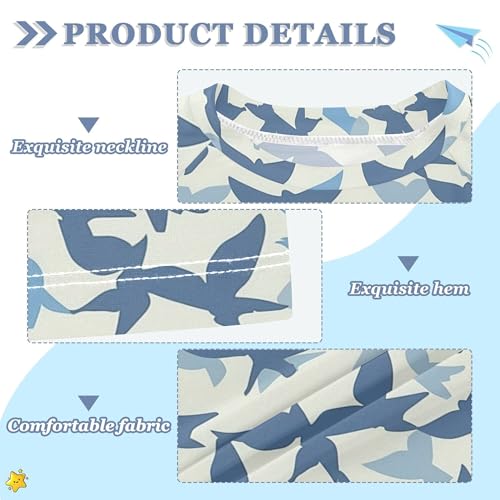 Check Light Blue Boy Bathing Suit UV Protection Basketball Shirt Swimwear Beach Tops 3T3