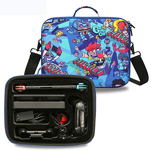 Deluxe travel case for nintendo switch, for happy game world them…