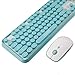 SADES V2020 Wireless Keyboard and Mouse Combo,Pink Wireless Keyboard with Round Keycaps,2.4GHz Dropout-Free Connection,Long Battery Life,Cute Wireless Moues for PC/Laptop/Mac(Pink) (Multicolor)