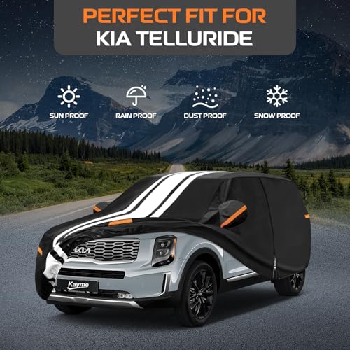 Image of Kayme Heavy Duty Car Cover for Kia Telluride (2019-2026) Waterproof