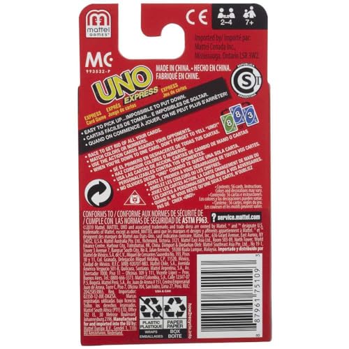 Mattel Uno Express Jeu De Cartes - vue 6