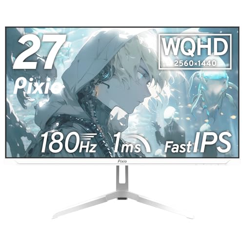 Pixio PX278 WAVE White ✖︎ モニターアーム PX278WAVEW / ホワイト | 27インチ 180Hz WQHD Fast IPS