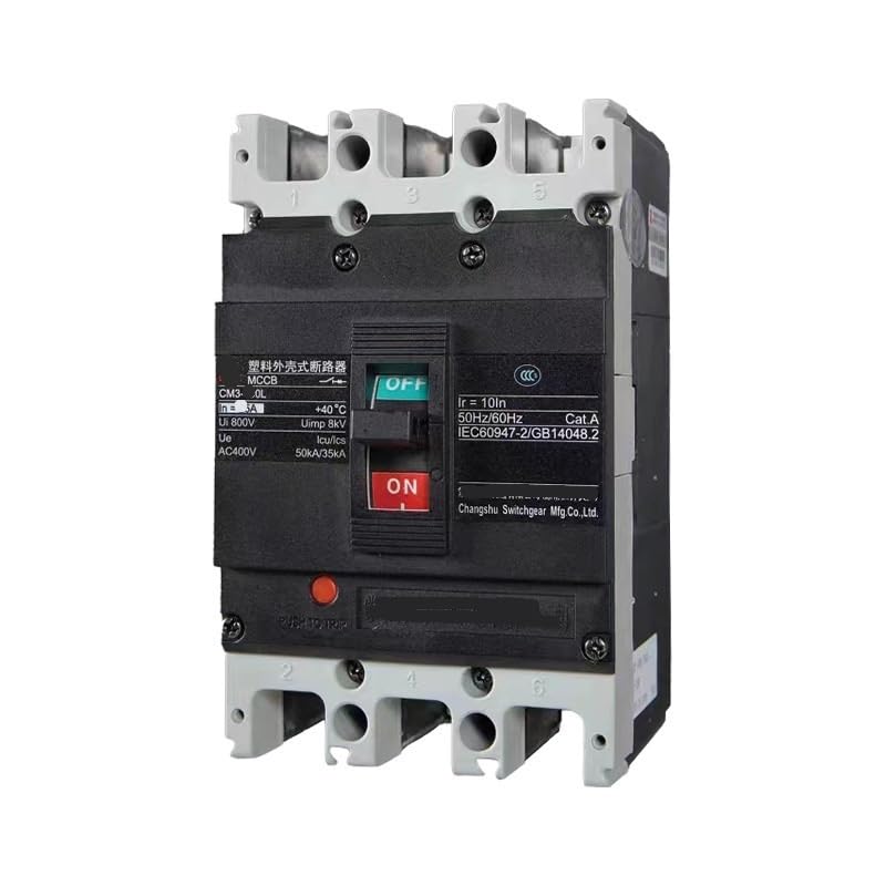 Disjoncteur à boîtier moulé contre surcharges interrupteur 3P CM3 sécurité triphasé