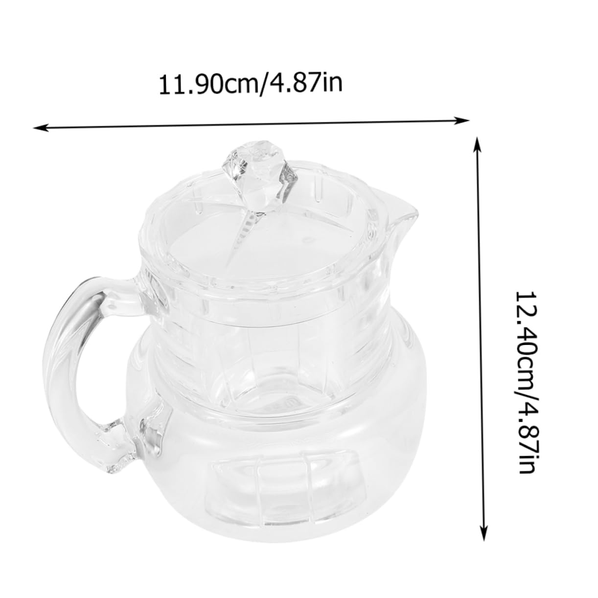 FUNOMOCYA Honey Pot Acrylic Honey Jar Mini Honey Food Container Handle Syrup Holder Transparent Jar Container with Lid Honey Dispenser Containers for Food Honey Jar for Bakery Honey Bottles